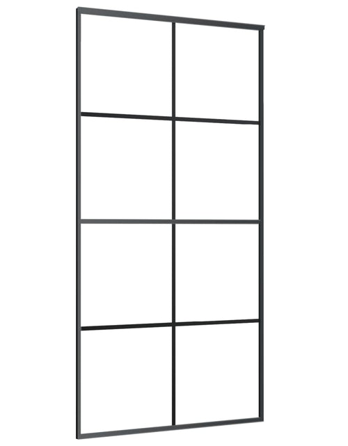 Încărcați imaginea în vizualizatorul Galerie, Ușă glisantă, negru, 102,5x205 cm, sticlă ESG și aluminiu - Lando
