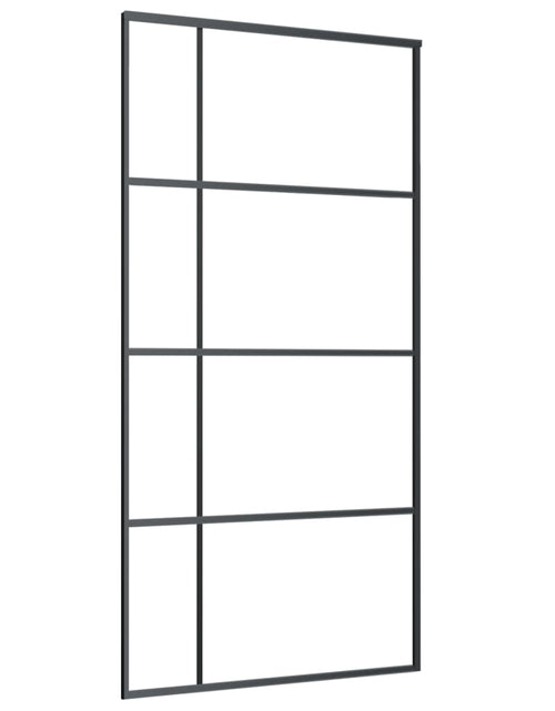 Încărcați imaginea în vizualizatorul Galerie, Ușă glisantă, negru, 102,5x205 cm, sticlă ESG și aluminiu - Lando
