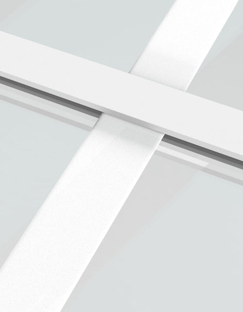 Загрузите изображение в средство просмотра галереи, Ușă glisantă, alb, 102,5x205 cm, sticlă mată ESG și aluminiu - Lando
