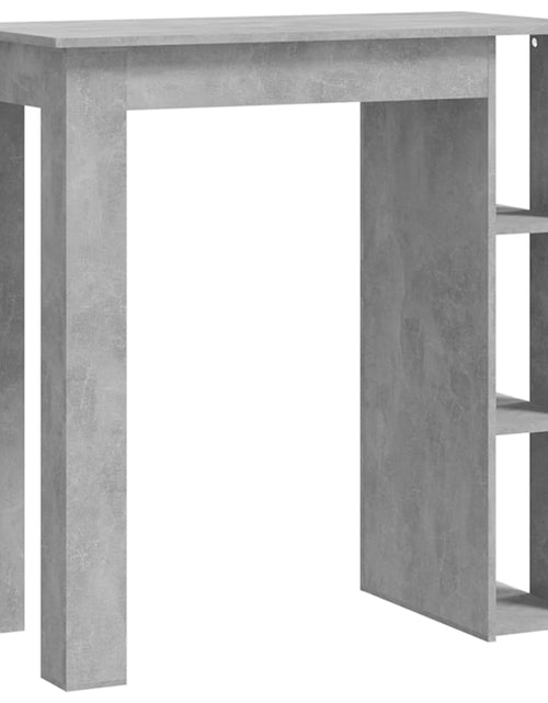 Загрузите изображение в средство просмотра галереи, Masă de bar cu raft, gri beton,102x50x103,5 cm, PAL - Lando
