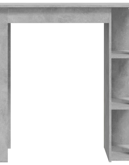 Загрузите изображение в средство просмотра галереи, Masă de bar cu raft, gri beton,102x50x103,5 cm, PAL - Lando

