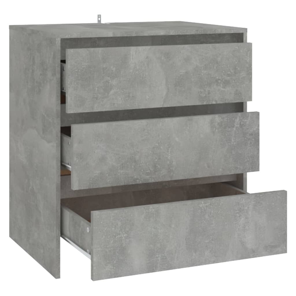 Servantă, gri beton, 70x41x75 cm, lemn prelucrat Lando - Lando