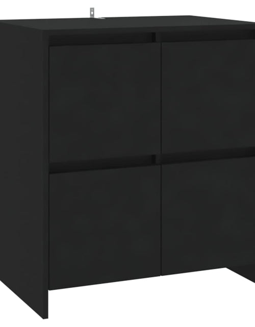 Загрузите изображение в средство просмотра галереи, Servantă, negru, 70x41x75 cm, lemn prelucrat - Lando
