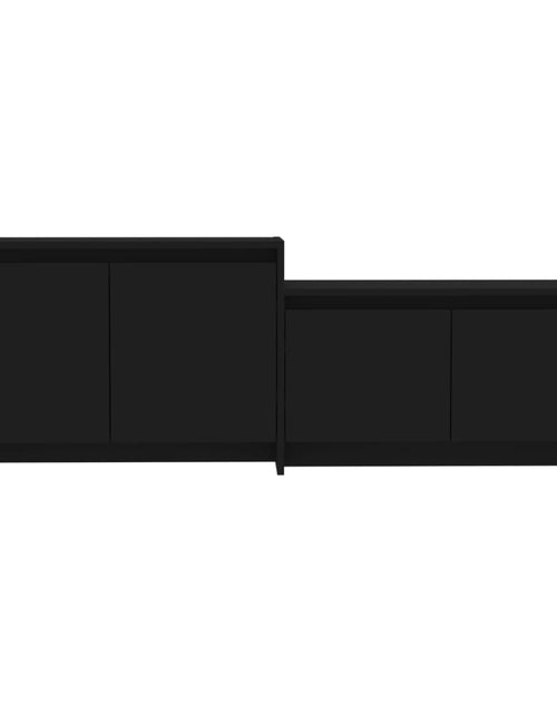 Загрузите изображение в средство просмотра галереи, Comodă TV, negru, 146,5x35x50 cm, PAL Lando - Lando
