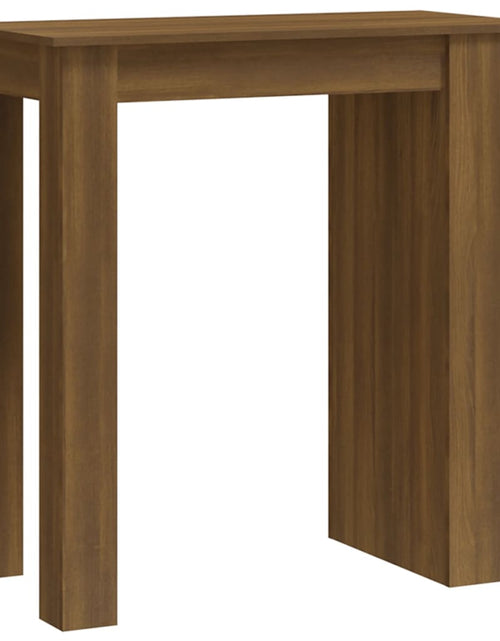 Încărcați imaginea în vizualizatorul Galerie, Masă de bar cu raft, stejar maro, 102x50x103,5 cm, PAL - Lando
