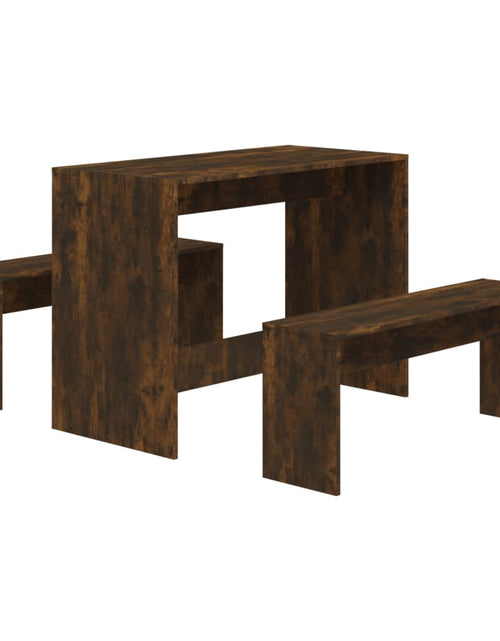 Încărcați imaginea în vizualizatorul Galerie, Set mobilier de bucătărie, 3 piese, stejar afumat, PAL - Lando
