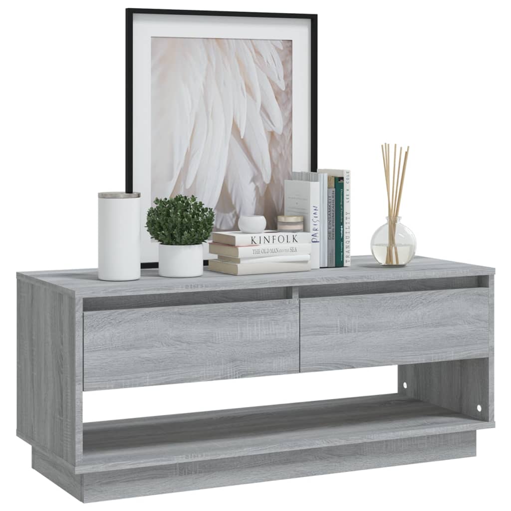 812973 TV Cabinet Grey Sonoma 102x41x44 cm Chipboard Lando - Lando