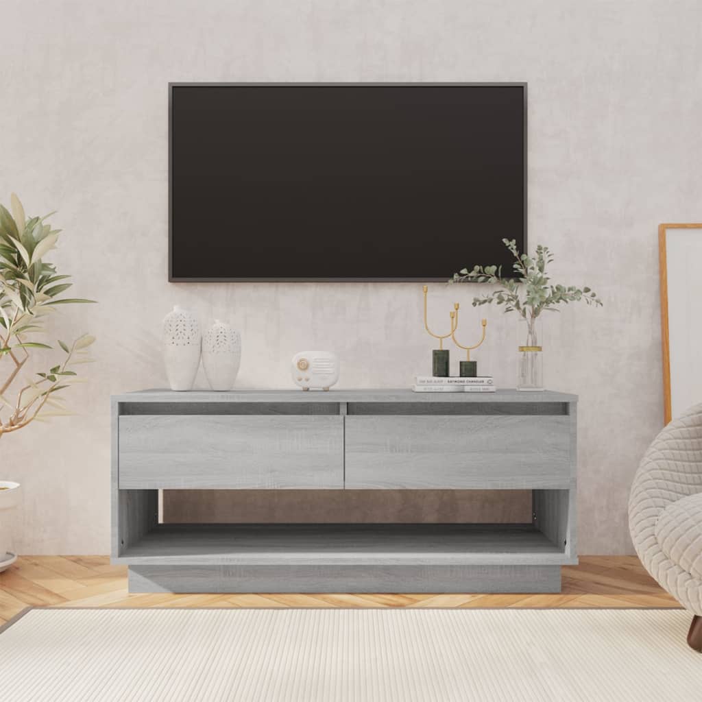 812973 TV Cabinet Grey Sonoma 102x41x44 cm Chipboard Lando - Lando