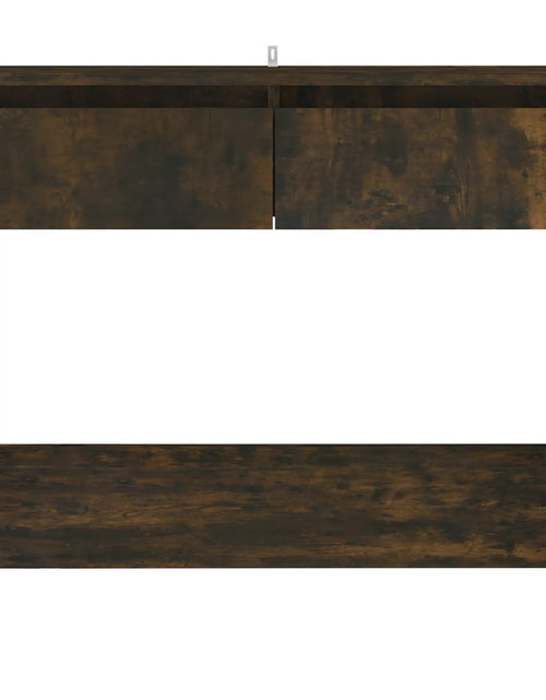 Загрузите изображение в средство просмотра галереи, Masă consolă, stejar afumat, 89x41x76,5 cm, oțel Lando - Lando
