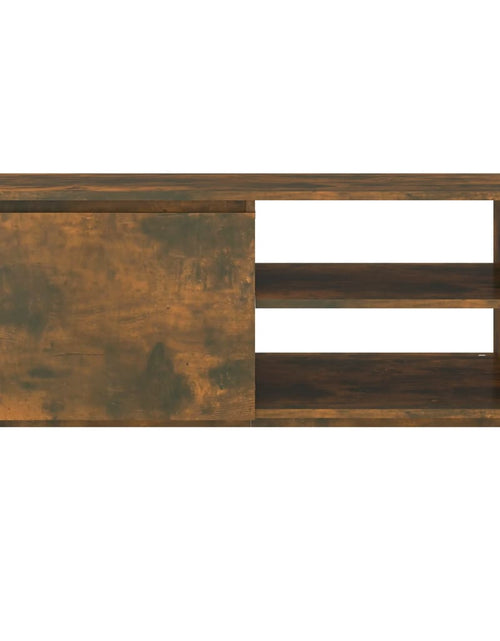 Încărcați imaginea în vizualizatorul Galerie, Măsuță de cafea, stejar fumuriu, 102x50x45 cm, lemn prelucrat Lando - Lando
