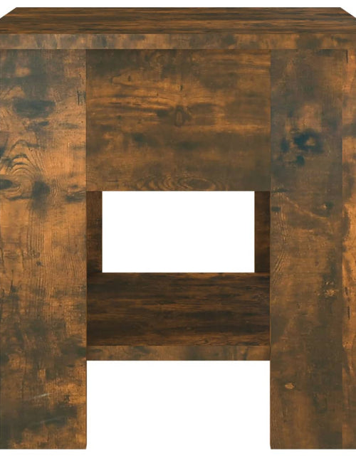 Încărcați imaginea în vizualizatorul Galerie, Măsuță de cafea, stejar afumat, 40x40x42 cm, lemn prelucrat Lando - Lando
