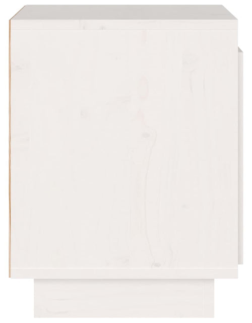 Încărcați imaginea în vizualizatorul Galerie, Noptiere, alb, 2 buc., 40x30x40 cm, lemn masiv de pin - Lando

