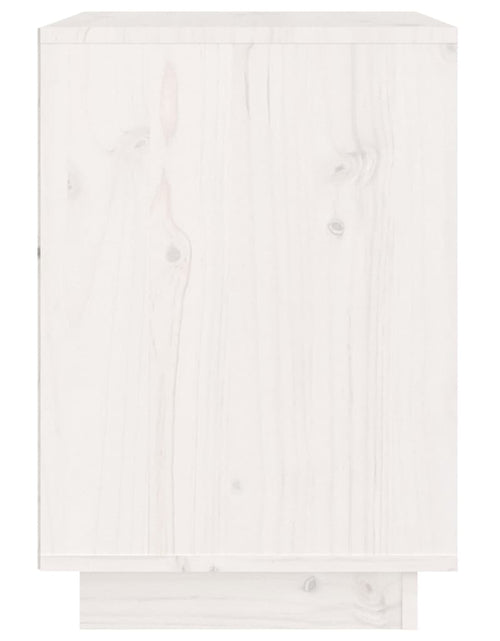 Încărcați imaginea în vizualizatorul Galerie, Noptieră, alb, 40x35x50 cm, lemn masiv de pin - Lando
