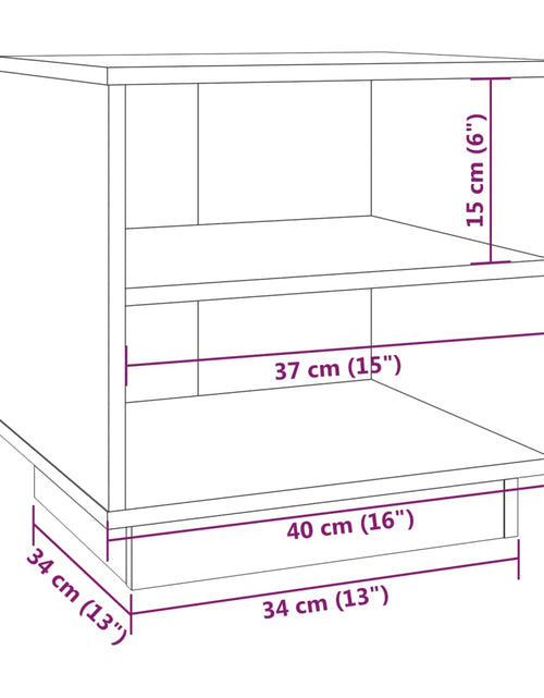 Încărcați imaginea în vizualizatorul Galerie, Noptieră, 40x34x40 cm, lemn masiv de pin - Lando
