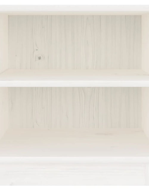Încărcați imaginea în vizualizatorul Galerie, Noptieră, alb, 40x34x40 cm, lemn masiv de pin - Lando
