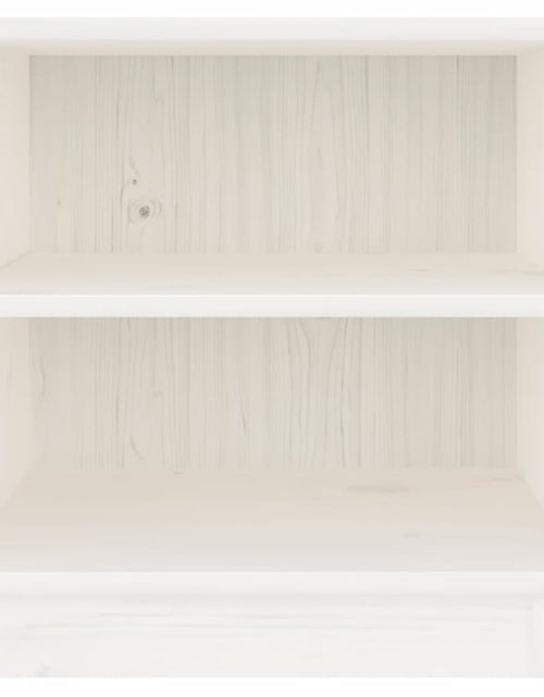 Încărcați imaginea în vizualizatorul Galerie, Noptiere, 2 buc., alb, 40x34x40 cm, lemn masiv de pin - Lando
