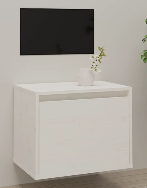 Încărcați imaginea în vizualizatorul Galerie, Dulap de perete, alb, 45x30x35 cm, lemn masiv de pin Lando - Lando
