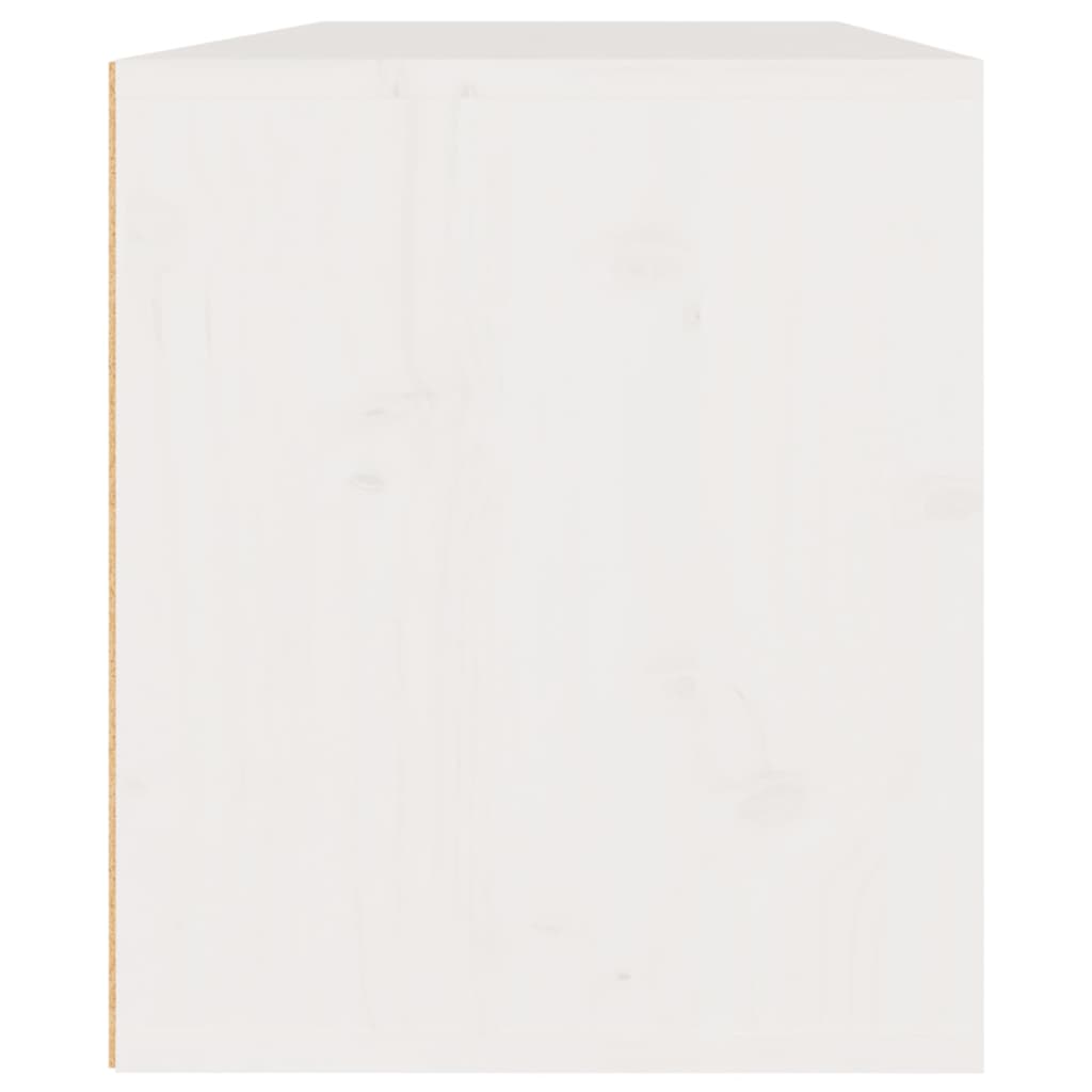 Dulapuri de perete, 2 buc., alb, 45x30x35 cm, lemn masiv de pin Lando - Lando