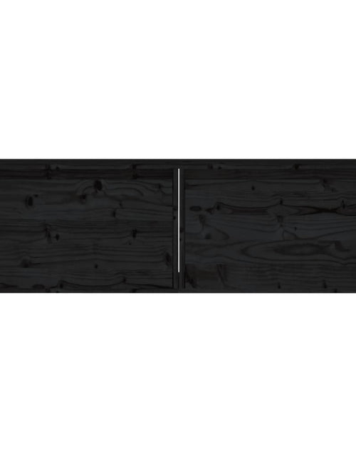 Încărcați imaginea în vizualizatorul Galerie, Dulapuri de perete, 2 buc., negru, 60x30x35 cm, lemn masiv pin Lando - Lando
