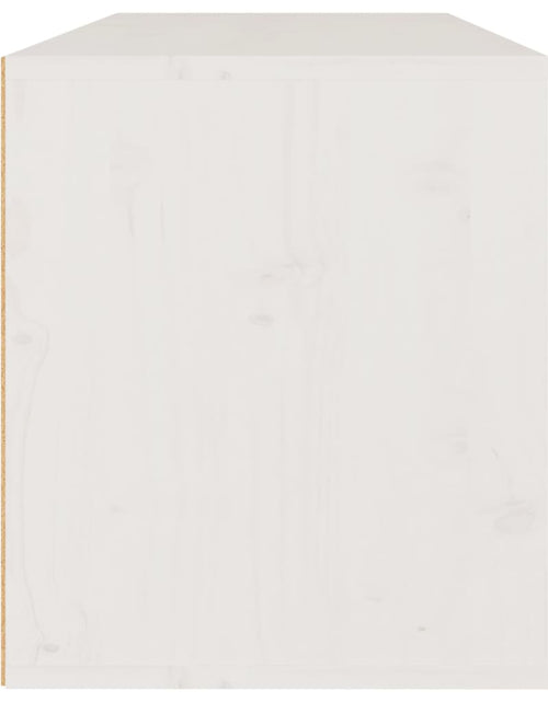 Încărcați imaginea în vizualizatorul Galerie, Dulap de perete, alb, 80x30x35 cm, lemn masiv de pin Lando - Lando
