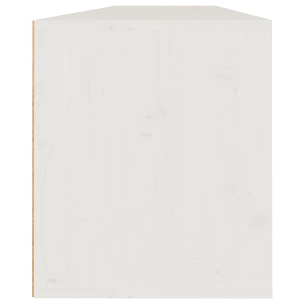 Dulapuri de perete 2 buc. alb, 80x30x35 cm, lemn masiv de pin Lando - Lando
