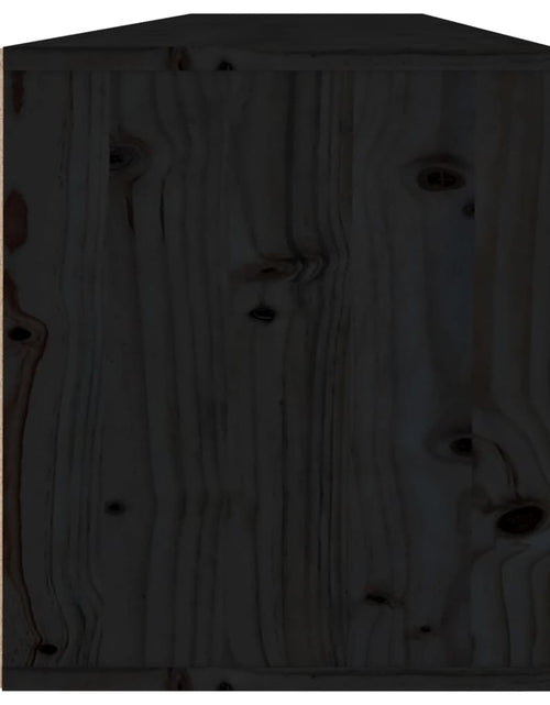 Încărcați imaginea în vizualizatorul Galerie, Dulapuri de perete 2 buc. negru 80x30x35 cm lemn masiv de pin Lando - Lando
