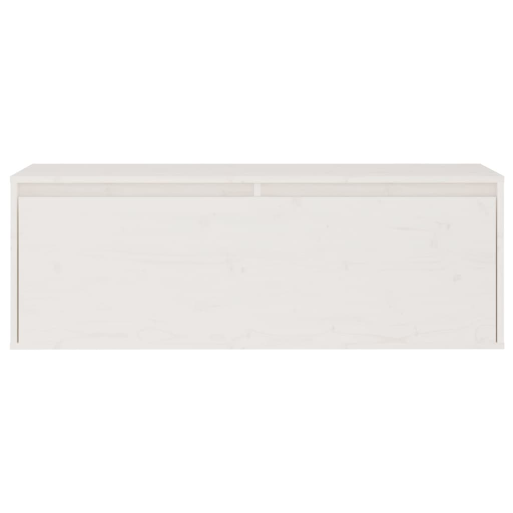 Dulap de perete, alb, 100x30x35 cm, lemn masiv de pin Lando - Lando