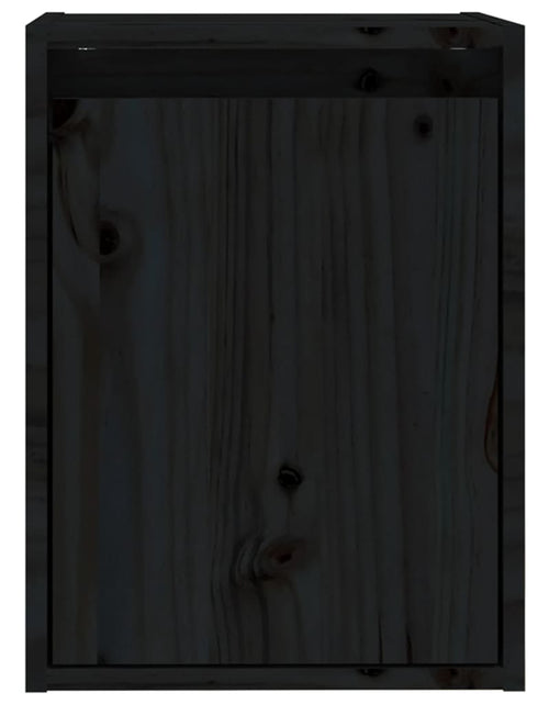 Загрузите изображение в средство просмотра галереи, Dulap de perete, negru, 30x30x40 cm, lemn masiv de pin Lando - Lando
