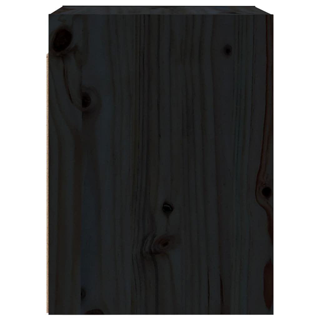 Dulap de perete, negru, 30x30x40 cm, lemn masiv de pin Lando - Lando