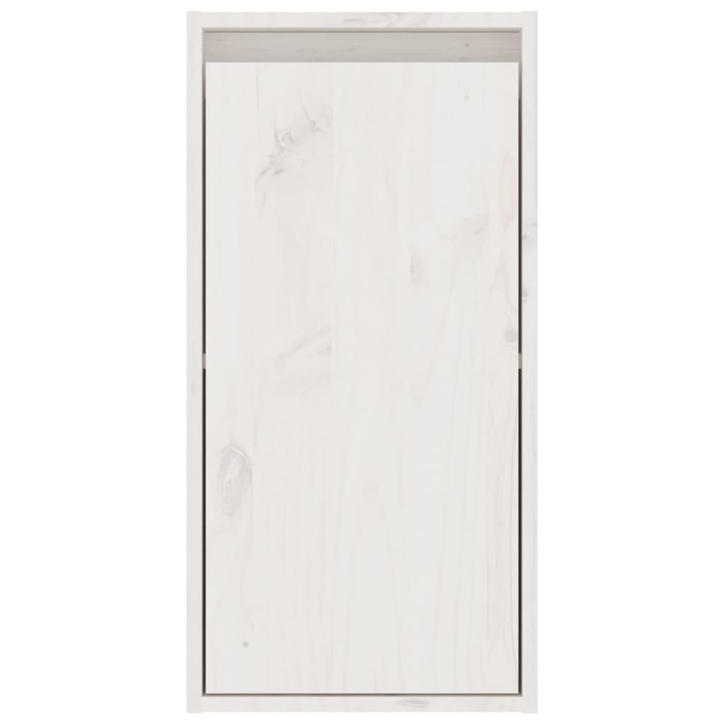 Dulapuri de perete, 2 buc., alb, 30x30x60 cm, lemn masiv de pin Lando - Lando