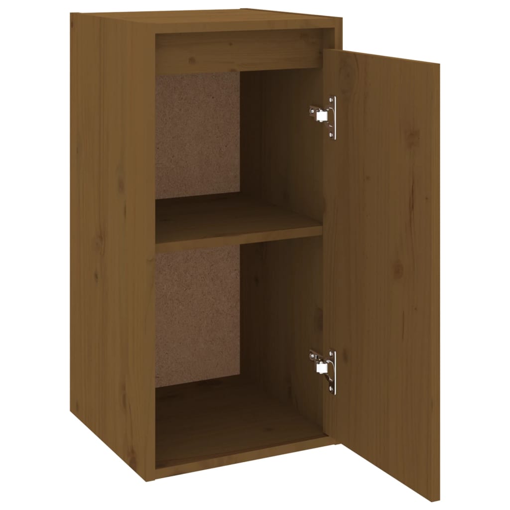 Dulap de perete, maro miere, 30x30x60 cm, lemn masiv de pin Lando - Lando