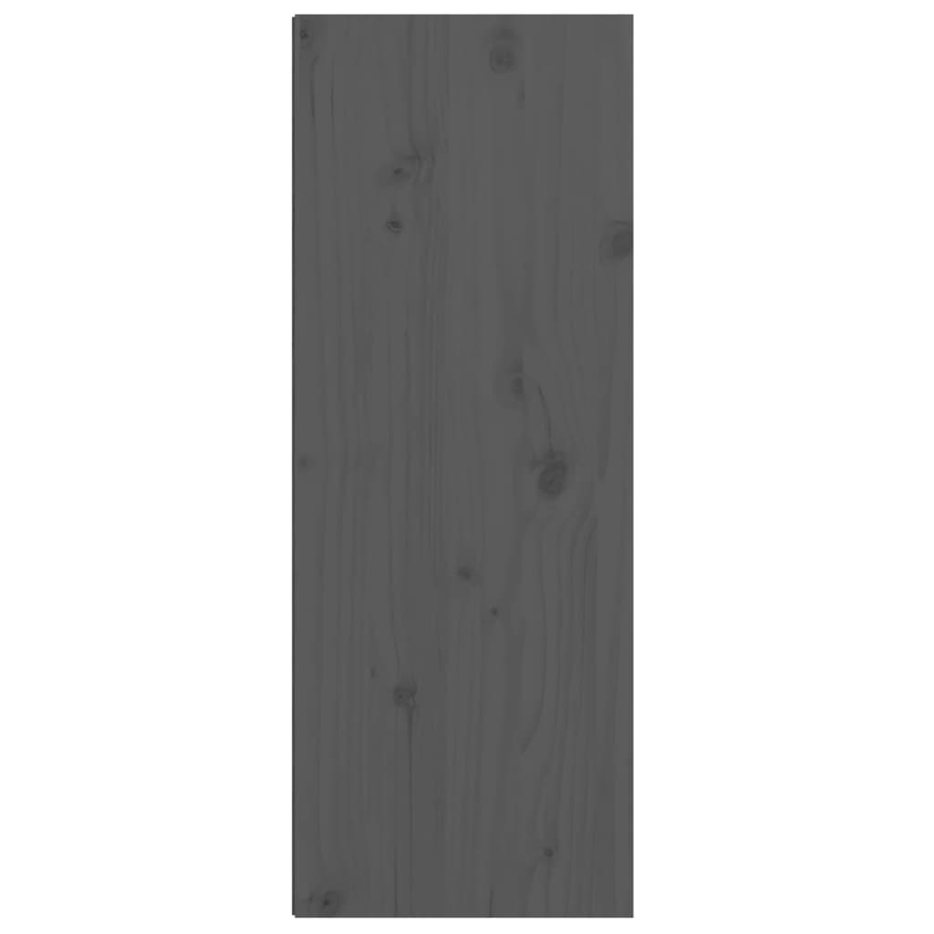 Dulapuri de perete, 2 buc., gri, 30x30x80 cm, lemn masiv de pin Lando - Lando