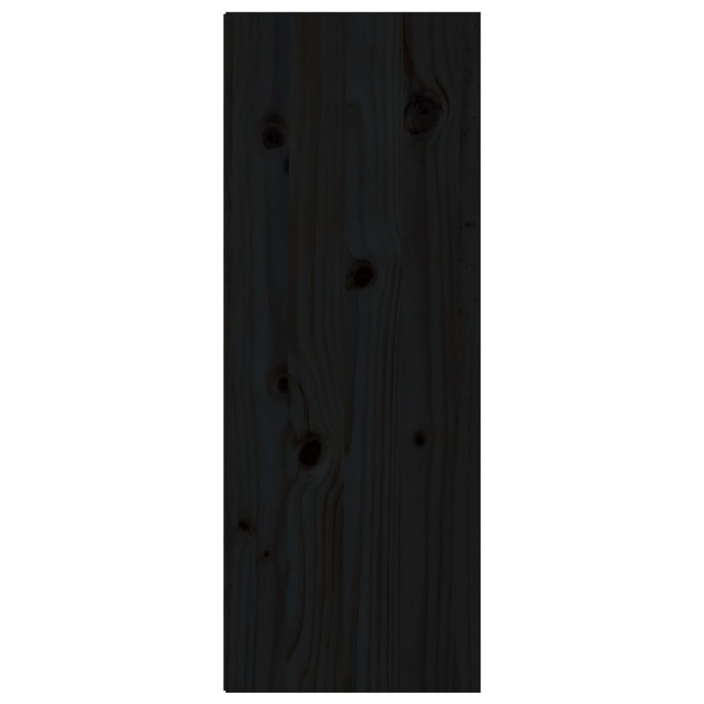 Dulap de perete, negru, 30x30x80 cm, lemn masiv de pin Lando - Lando