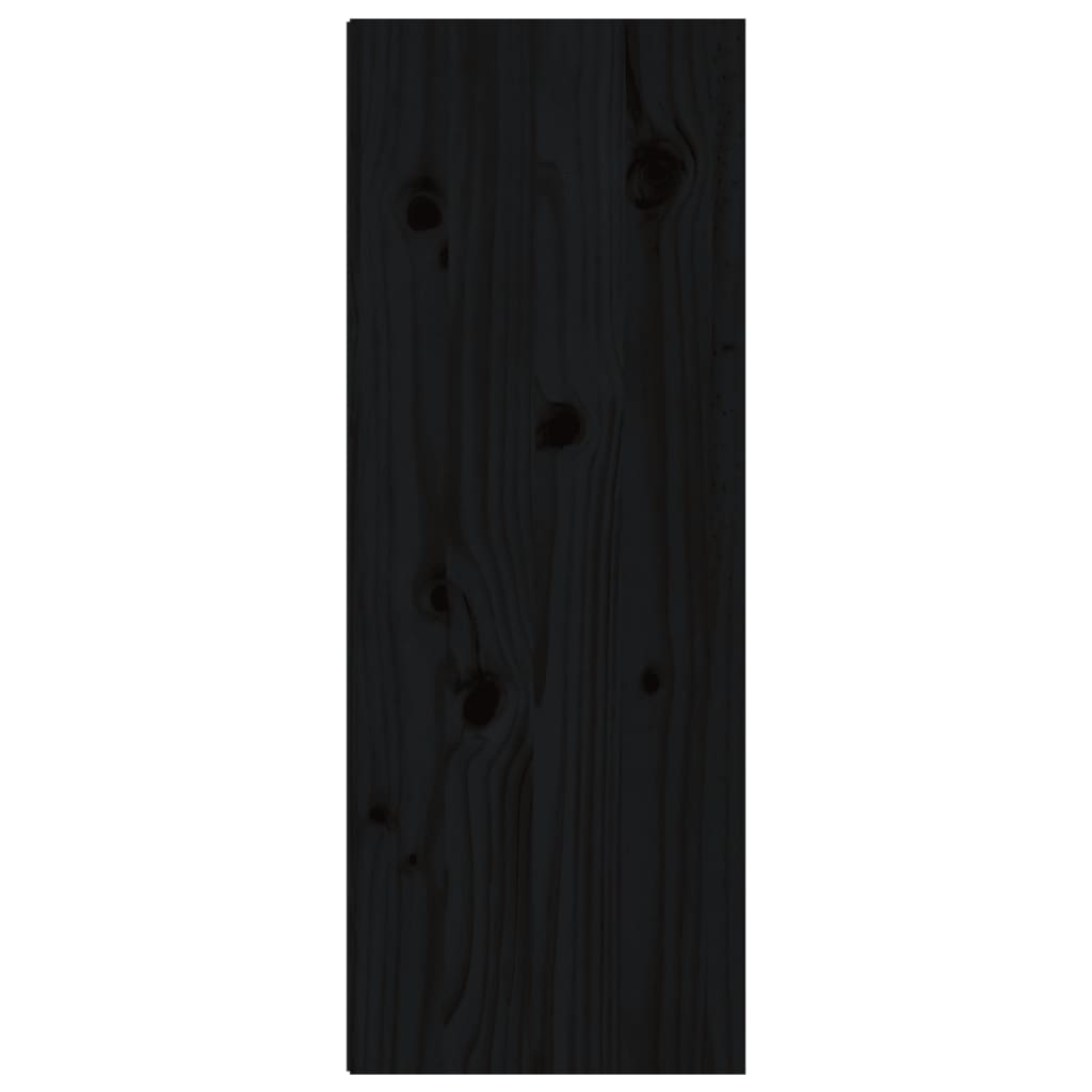 Dulapuri de perete 2 buc. negru 30x30x80 cm lemn masiv de pin Lando - Lando