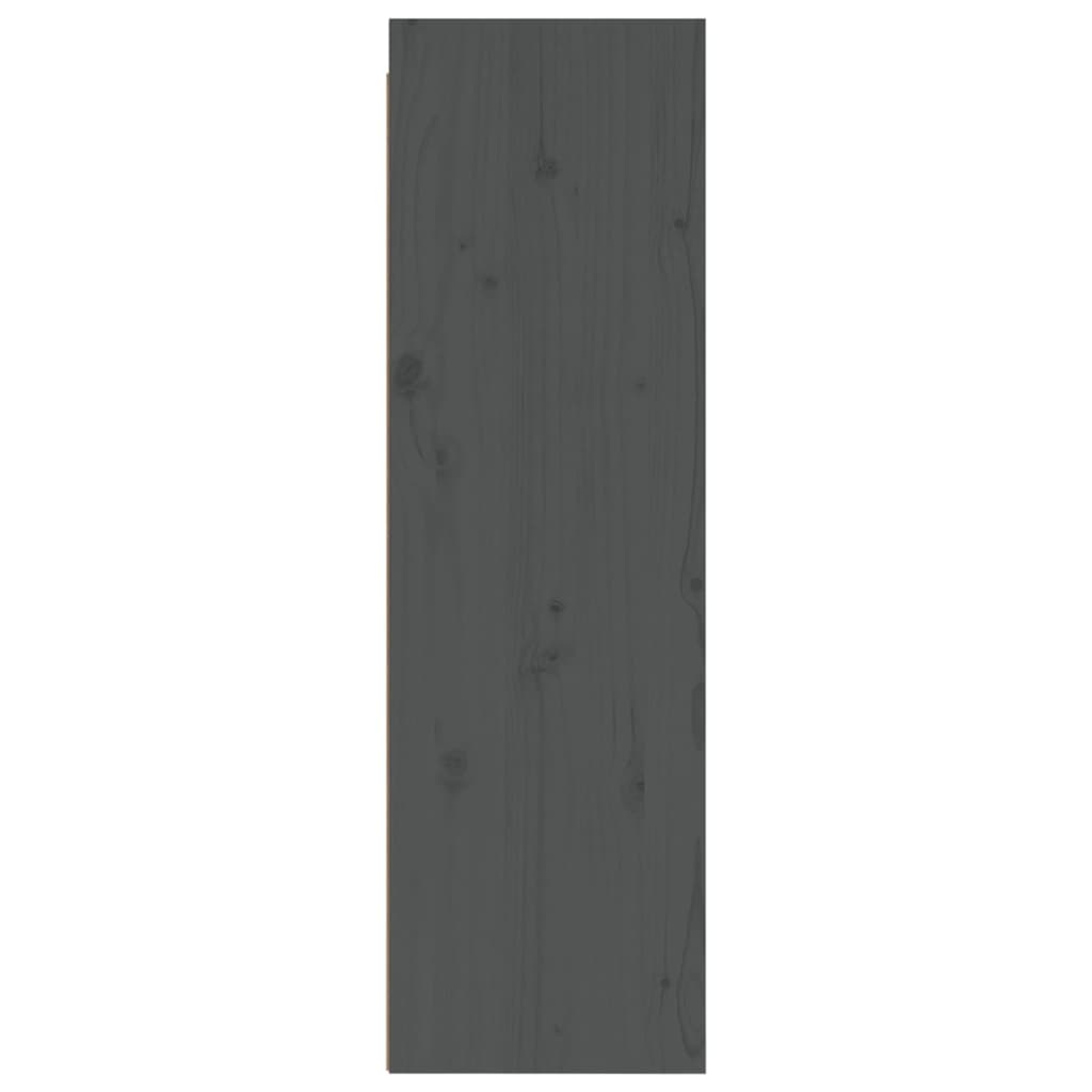 Dulapuri de perete, 2 buc., gri, 30x30x100cm, lemn masiv de pin Lando - Lando