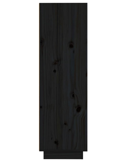 Загрузите изображение в средство просмотра галереи, Dulap înalt, negru, 37x34x110 cm, lemn masiv de pin Lando - Lando
