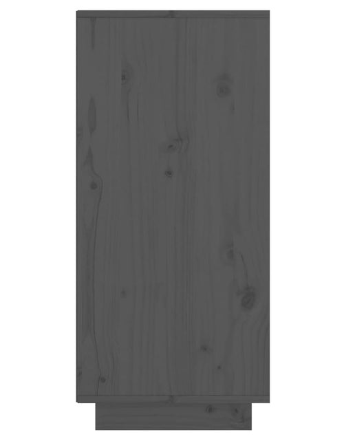 Загрузите изображение в средство просмотра галереи, Servantă, gri, 60x34x75 cm, lemn masiv de pin - Lando
