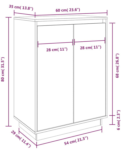 Загрузите изображение в средство просмотра галереи, Pantofar, 60x35x80 cm, lemn masiv de pin - Lando
