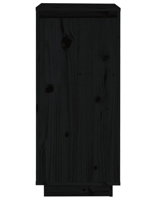Загрузите изображение в средство просмотра галереи, Pantofar, negru, 35x35x80 cm, lemn masiv de pin Lando - Lando
