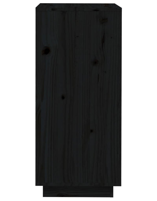 Încărcați imaginea în vizualizatorul Galerie, Pantofar, negru, 35x35x80 cm, lemn masiv de pin Lando - Lando
