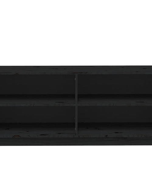 Încărcați imaginea în vizualizatorul Galerie, Pantofar, negru, 110x34x45 cm, lemn masiv de pin - Lando
