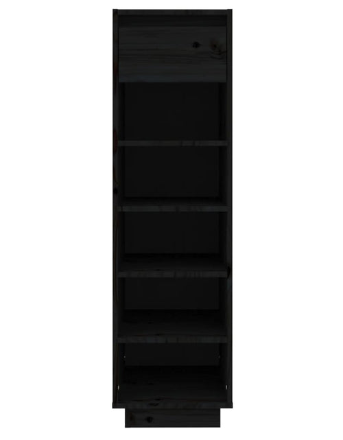 Încărcați imaginea în vizualizatorul Galerie, Pantofar, negru, 34x30x105 cm, lemn masiv de pin - Lando
