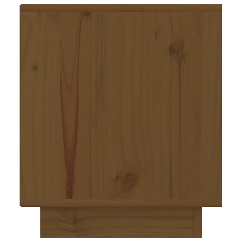 Noptiere, 2 buc, maro miere, 40x34x40 cm, lemn masiv de pin - Lando