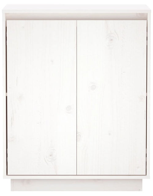 Загрузите изображение в средство просмотра галереи, Servantă albă 60x34x75 cm din lemn masiv de pin Lando - Lando
