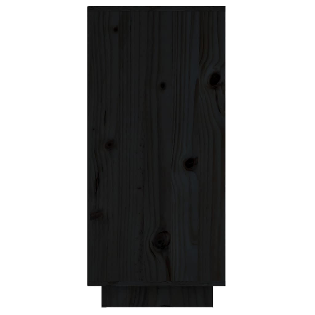 Servantă, negru, 60x34x75 cm, lemn masiv de pin Lando - Lando