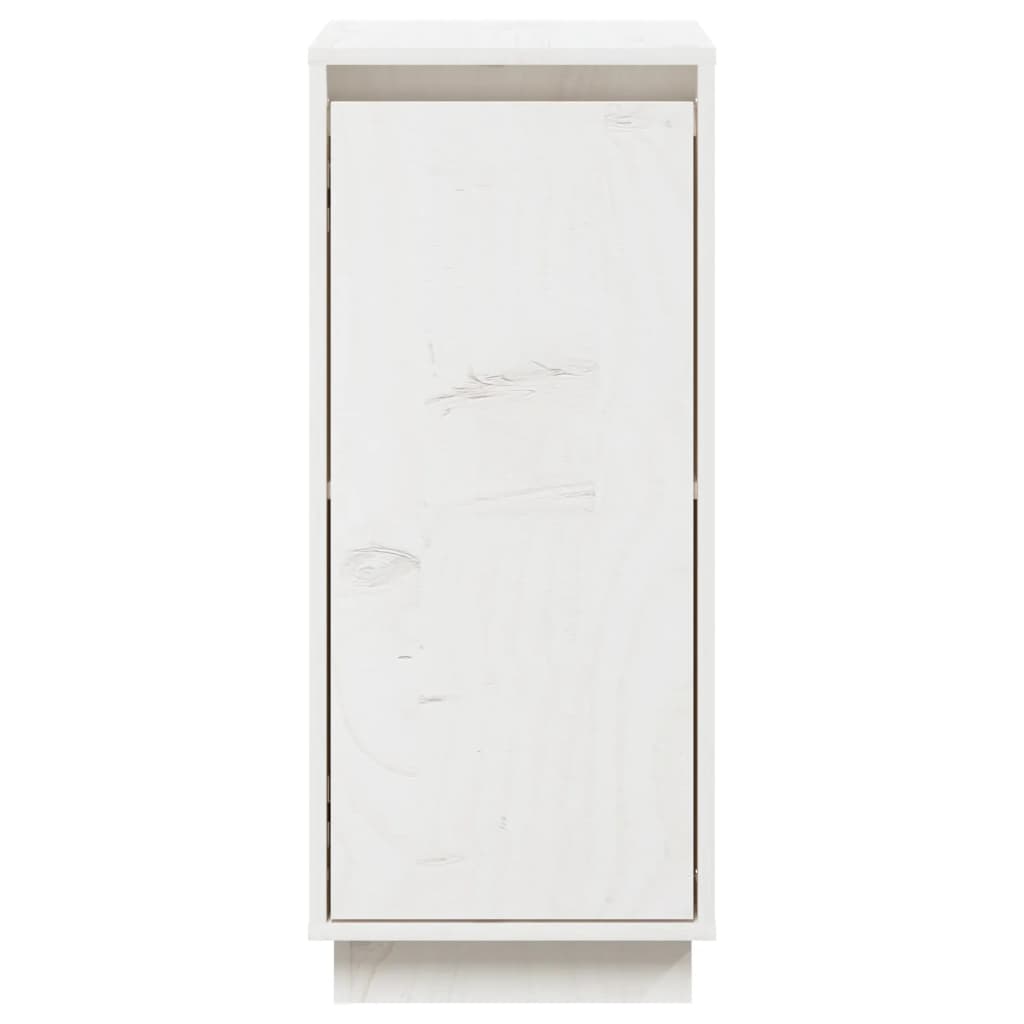 Servante, 2 buc., alb, 31,5x34x75 cm, lemn masiv de pin - Lando