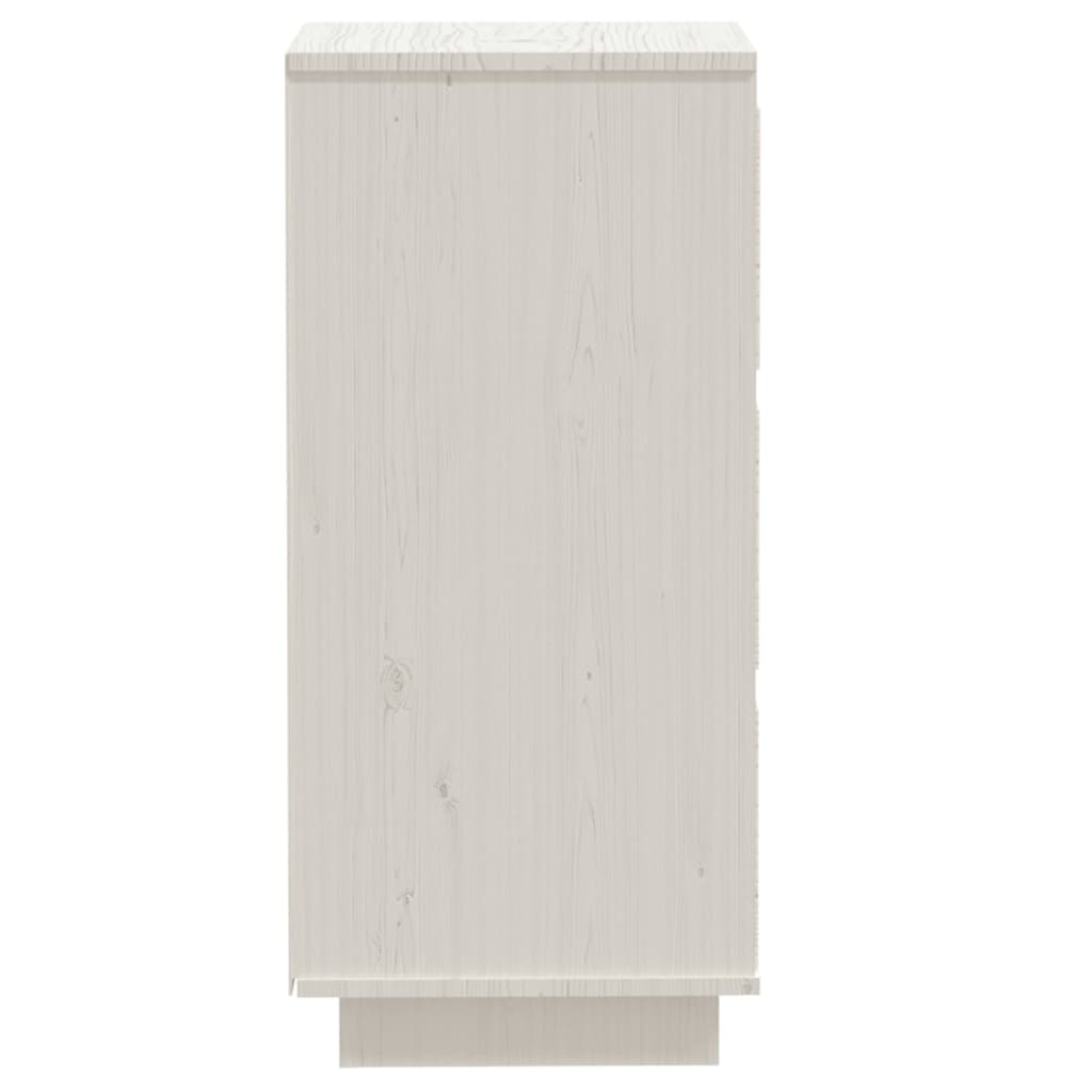 Servantă, alb, 32x34x75 cm, lemn masiv de pin Lando - Lando