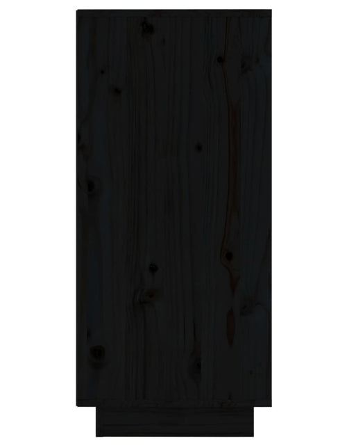 Загрузите изображение в средство просмотра галереи, Servantă, negru, 31,5x34x75 cm, lemn masiv de pin Lando - Lando
