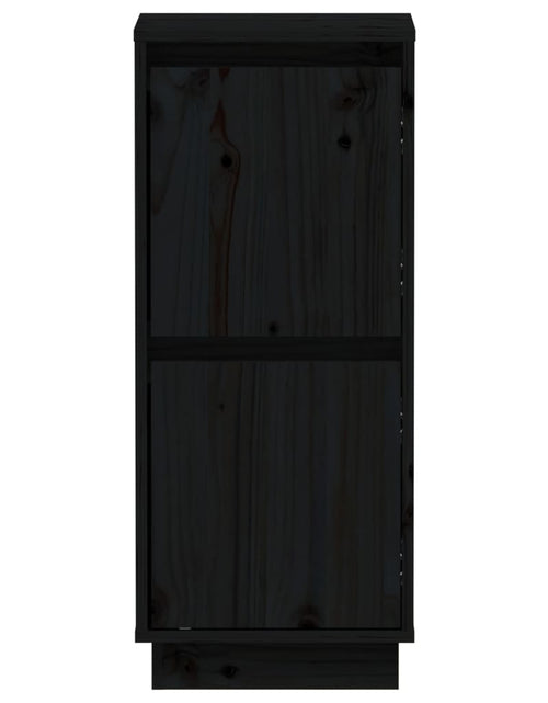 Încărcați imaginea în vizualizatorul Galerie, Servante, 2 buc., negru, 31,5x34x75 cm, lemn masiv de pin Lando - Lando
