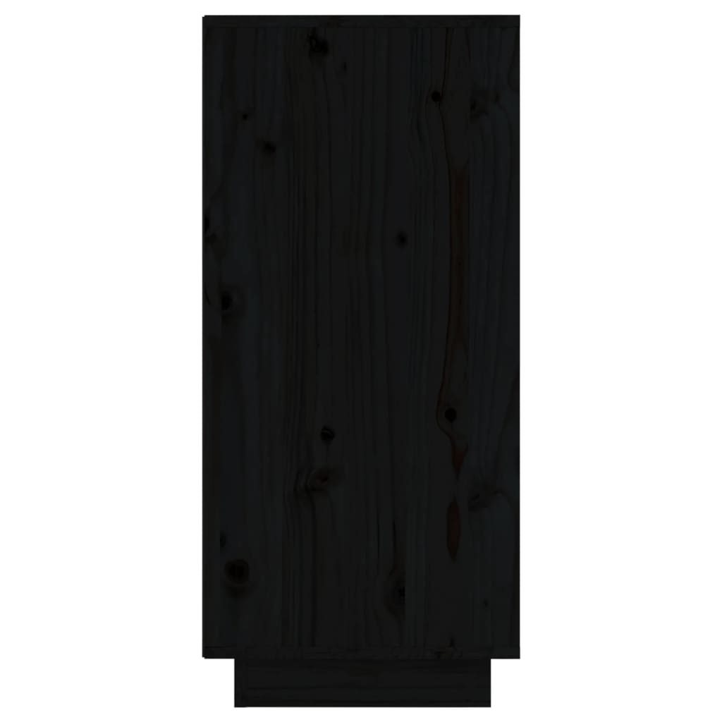 Servante, 2 buc., negru, 31,5x34x75 cm, lemn masiv de pin Lando - Lando